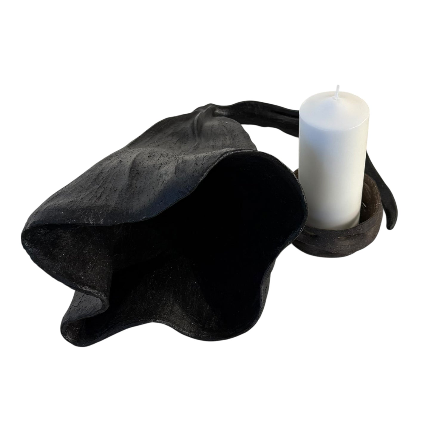 Large Flower Candle / Incense Holder (Black) - Contemporary Women 2026