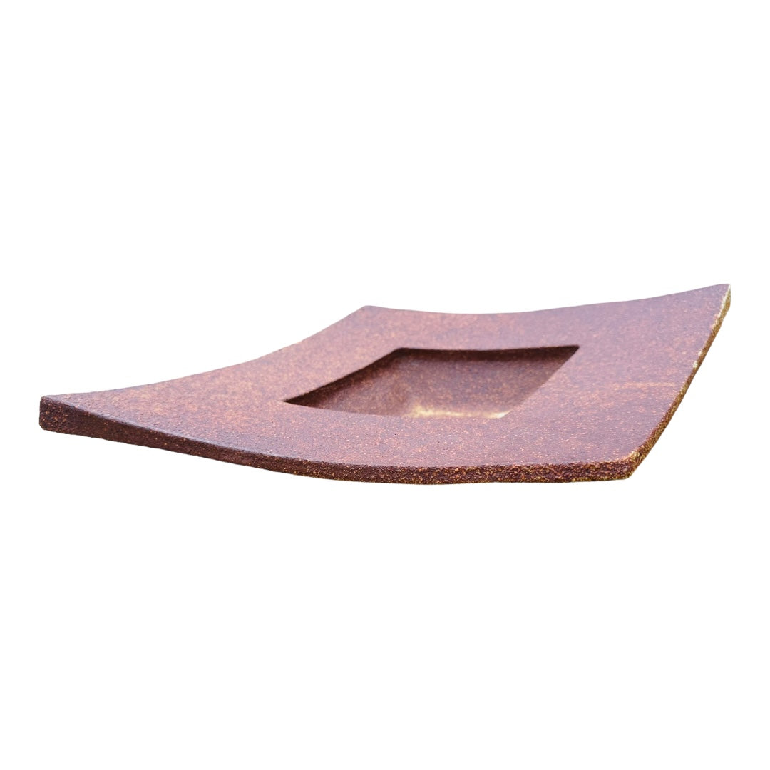 Diamond Shaped Bowl - Rust