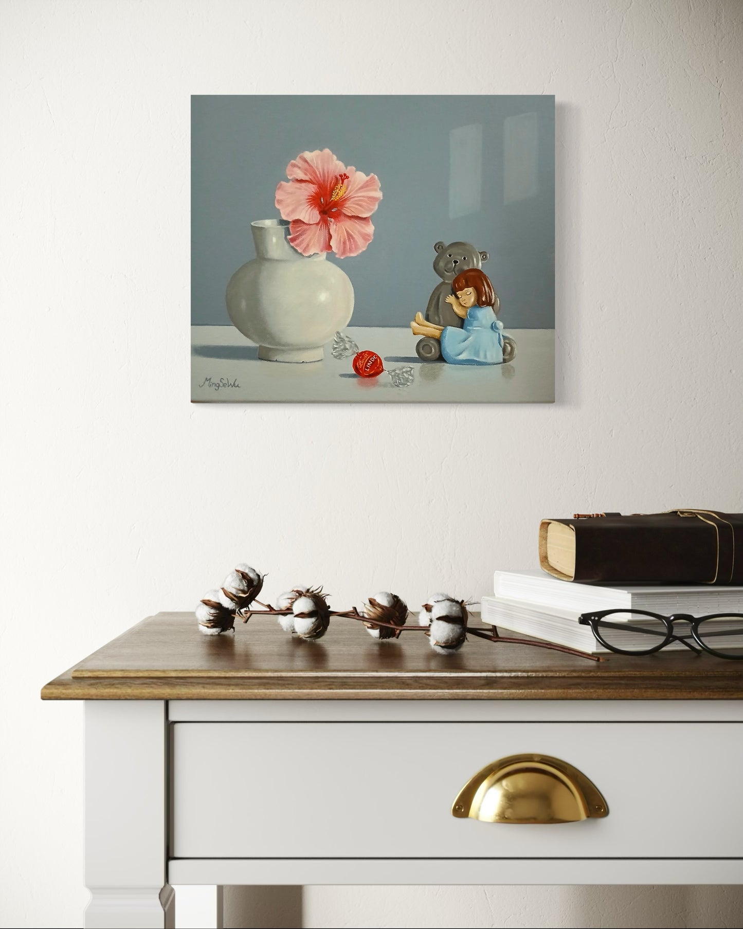 Hibiscus and Vase