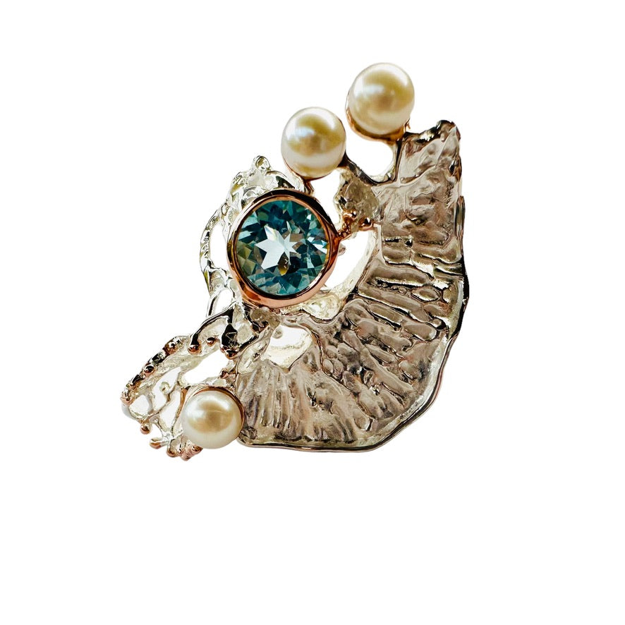 Ring - Coral Garden, Blue Topaz