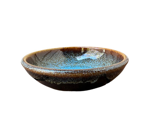 Olive Dish - Tenmoku Blue