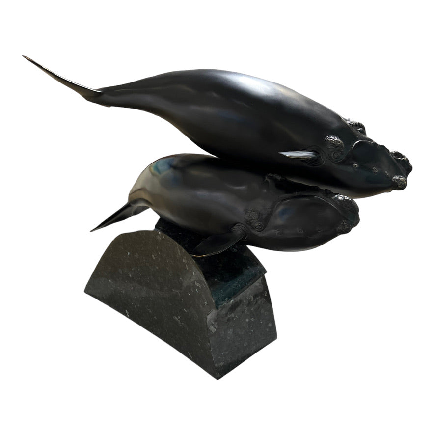 South Right Whales on Granite Base - Exhibition Nov 2023