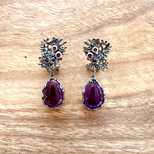 Earring - Fragments, Amethyst