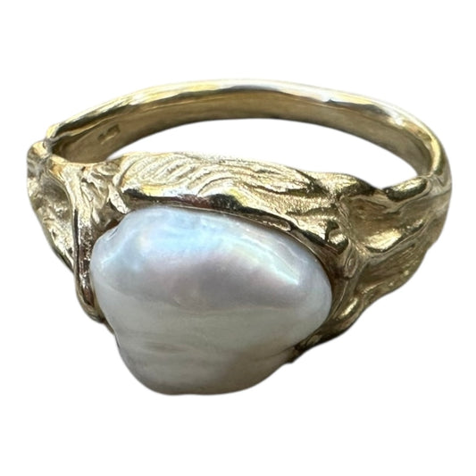 Ring - Burmese Baroque Pearl Size P