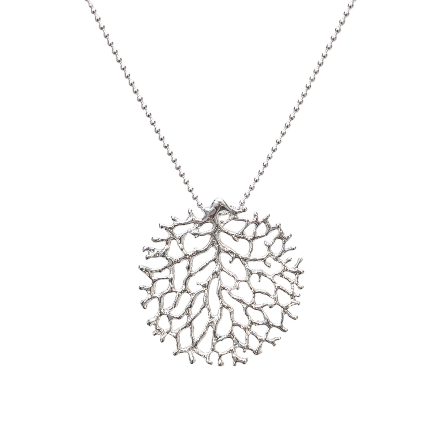 Pendant - Fan of the Sea, Medium Silver