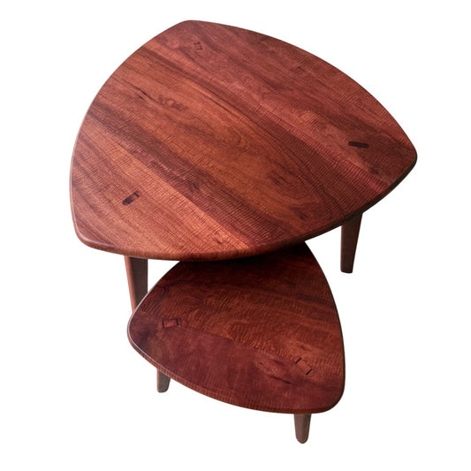 Clover Two Tier Coffee Table in Curly Jarrah