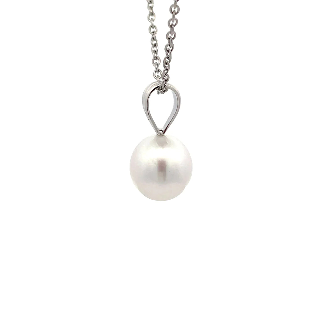 Pendant - Australian South Sea Pearls 10-11mm, 9kt White Gold