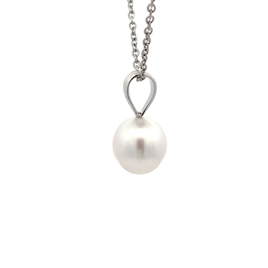Pendant - Australian South Sea Pearls 10-11mm, 9kt White Gold