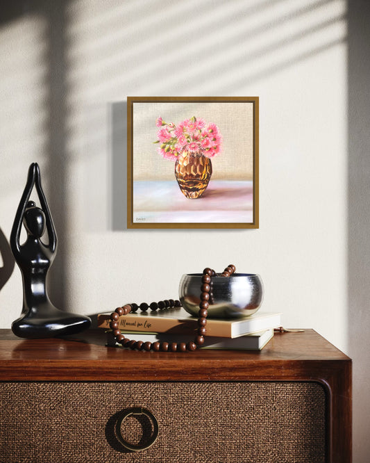 Bevelled Glass and Pink Gum