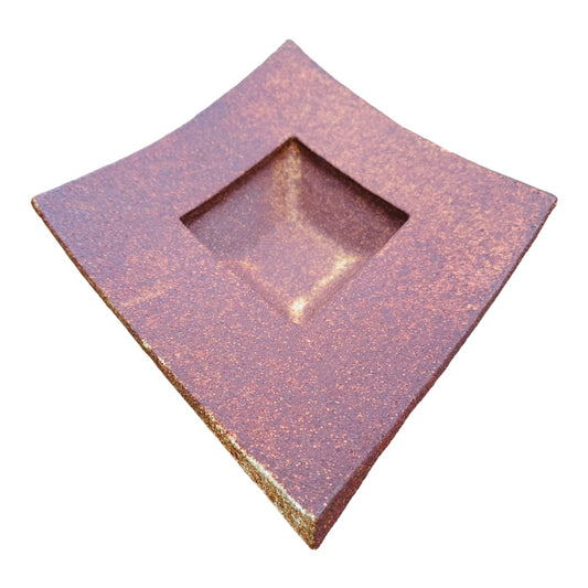 Diamond Shaped Bowl - Rust