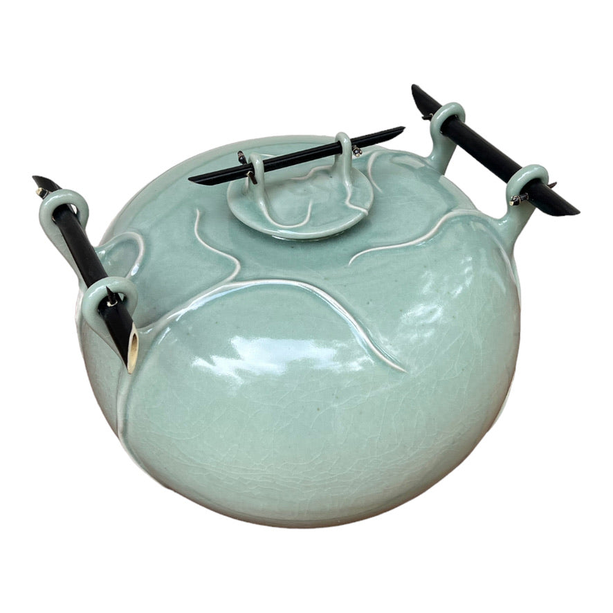 Celadon Vessel with Bamboo