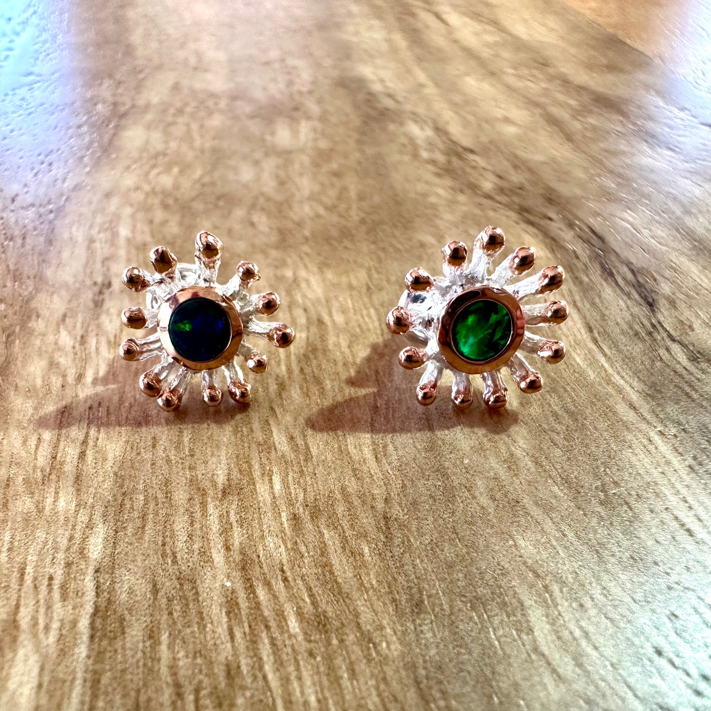 Studs - Anemone, Doublet Opal