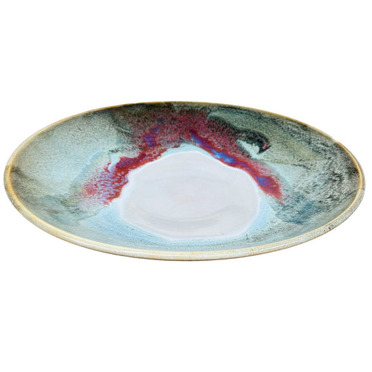 Centerpiece Bowl - Jun with Copper Red
