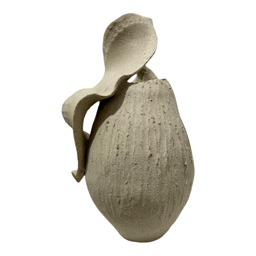 White Textured Vase - Tenderness Collection