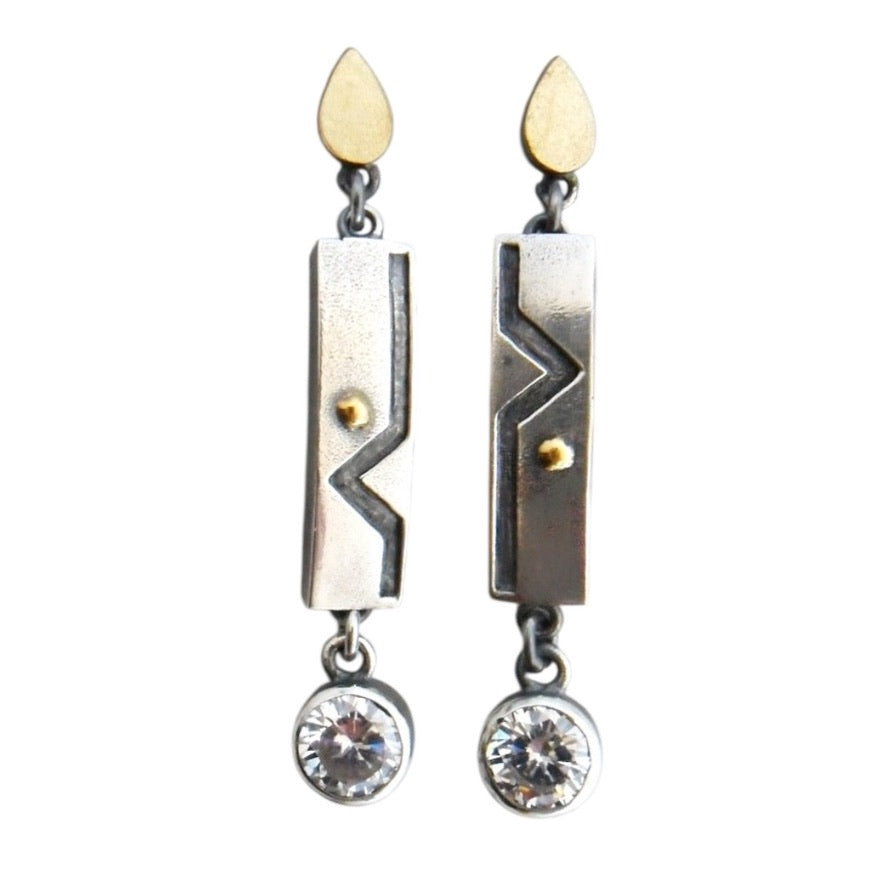 Earrings - Abstract Long