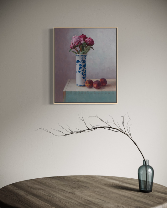 Peonies and Three Peaches - Easter 2026