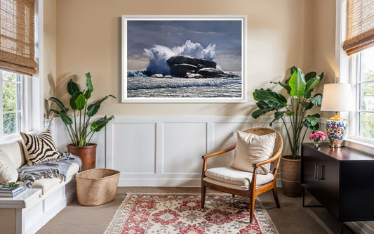 Swell Hitting Isaacs Rock, Redgate Beach