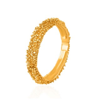 Bangle - Anemone with Yellow Gold Finish