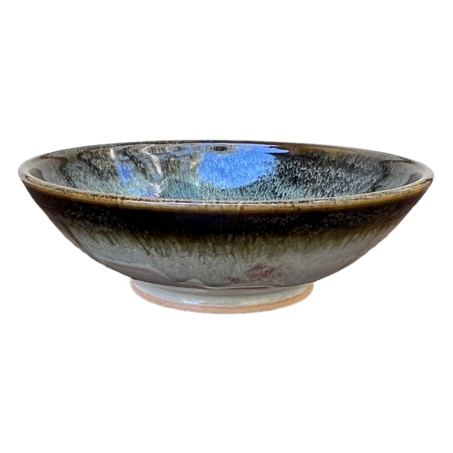 Bowl, Medium Round - Jun with Copper Red