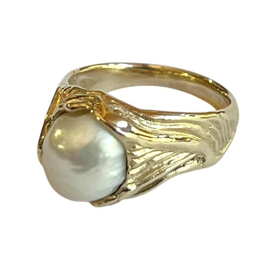 Ring - Burmese Baroque Pearl 14