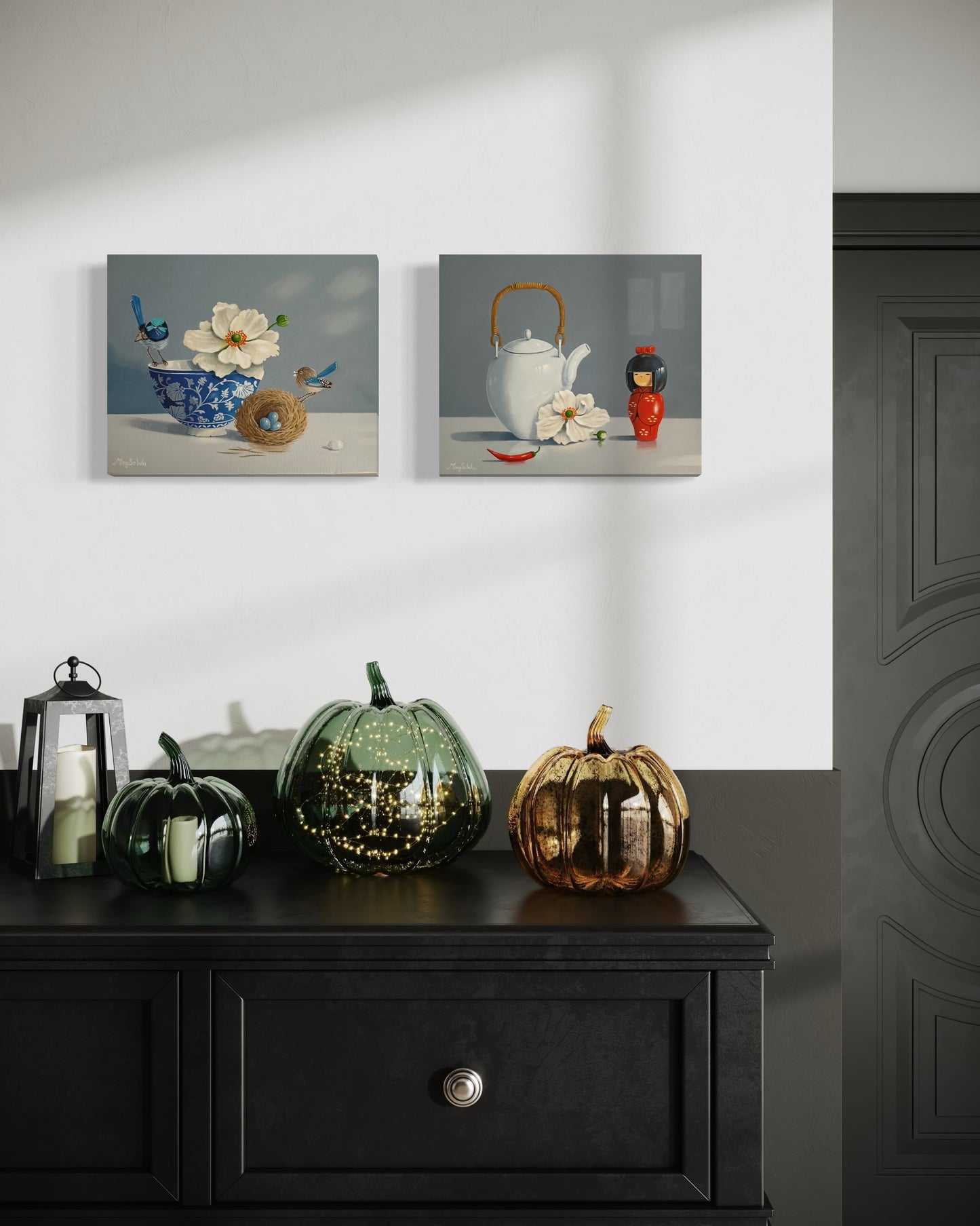 White Teapot & Doll