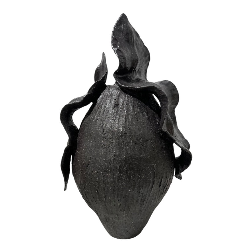 Black Textured Vase - Tenderness Collection