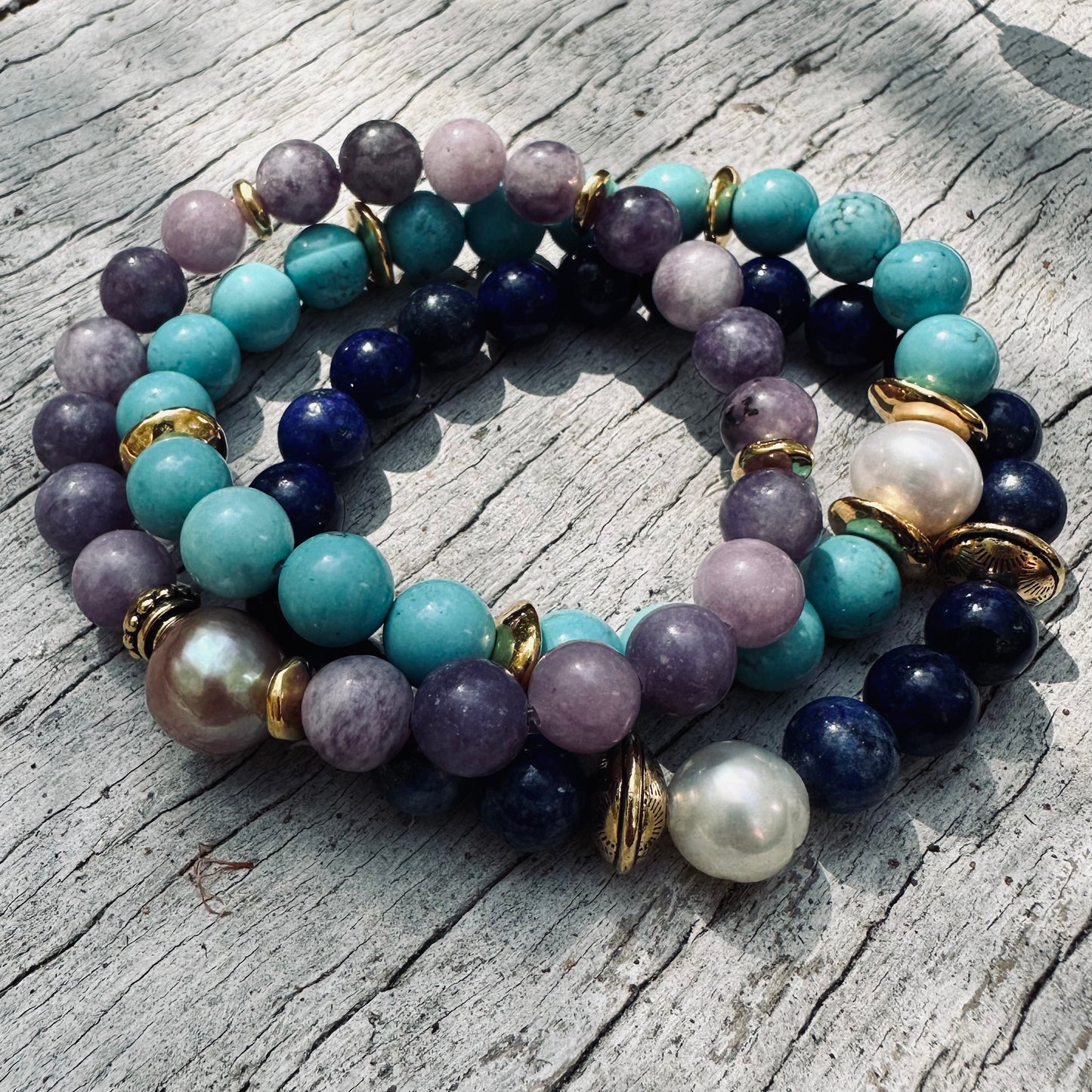 Bracelet - Beaded Lepidolite