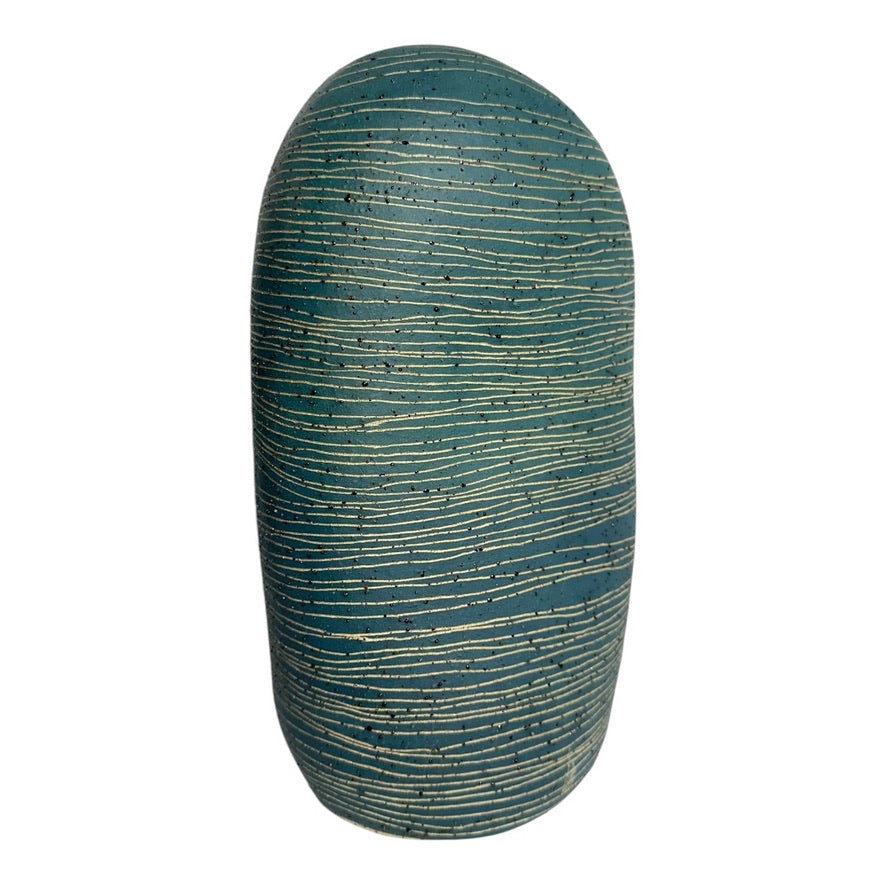 Tall Vessel ~ Contour Blue, Medium