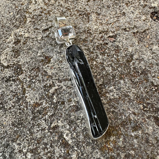 Pendant - Faceted Pink Amethyst with Aegirime