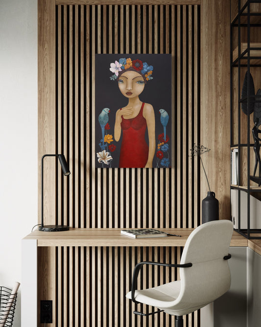 Frida Amongst the Flowers