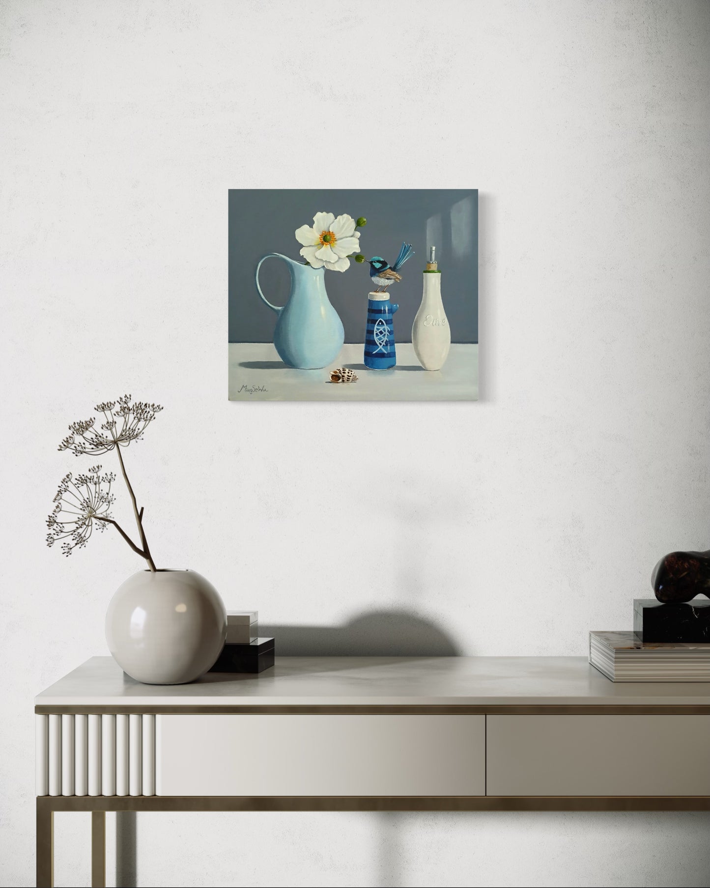 Vase and Wren