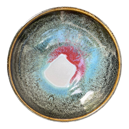 Lotus Bowl - Jun with Copper Red