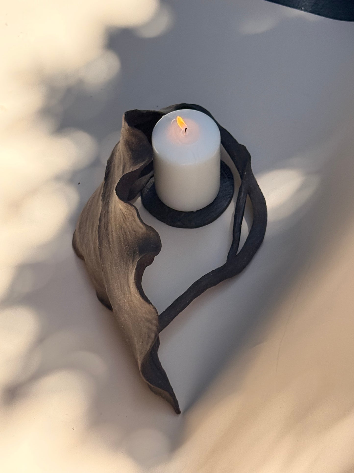 Medium Leaf Candle / Incense Holder (Truffle) - Contemporary Women 2026