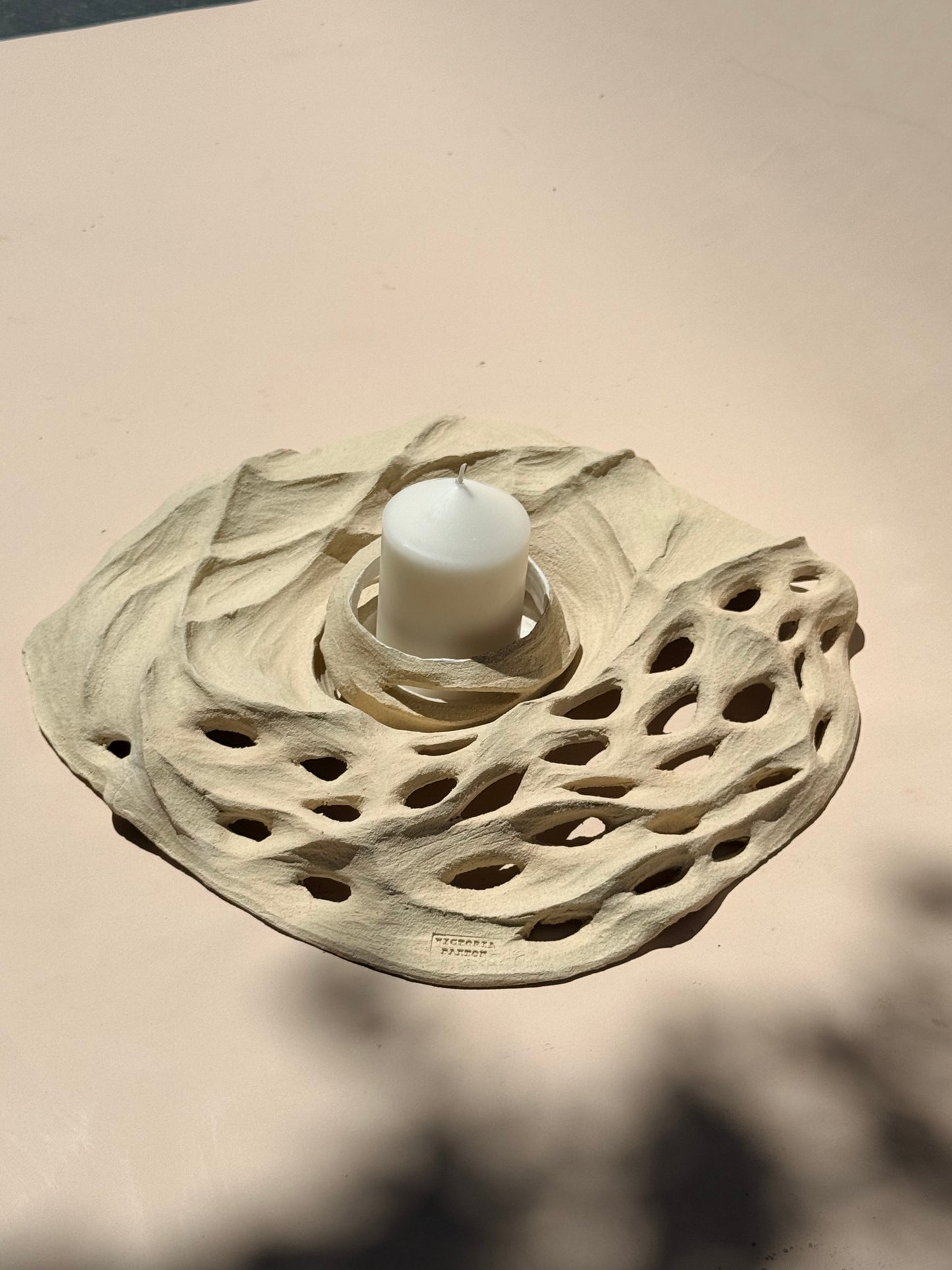 Large Erosion Form Candle / Incense Holder - Contemporary Women 2026