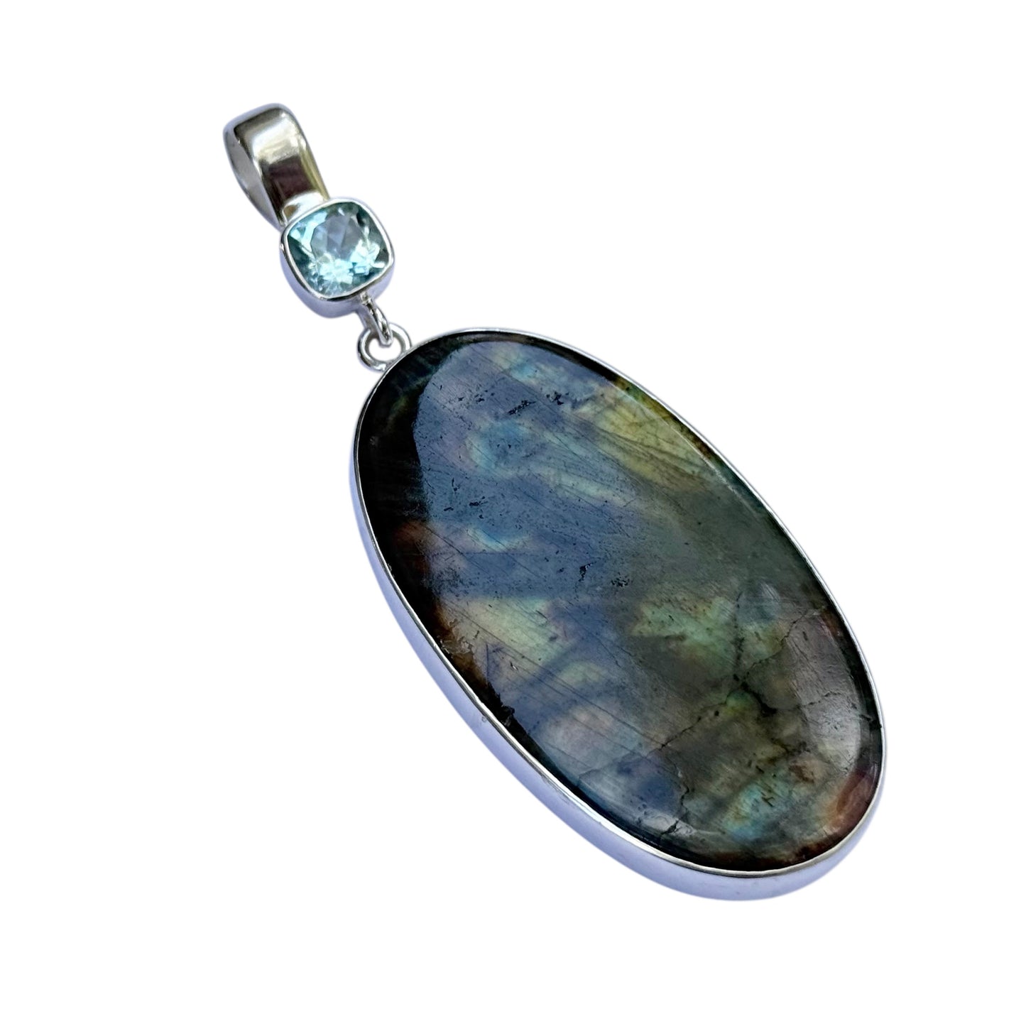 Pendant - Blue Topaz and Labradorite