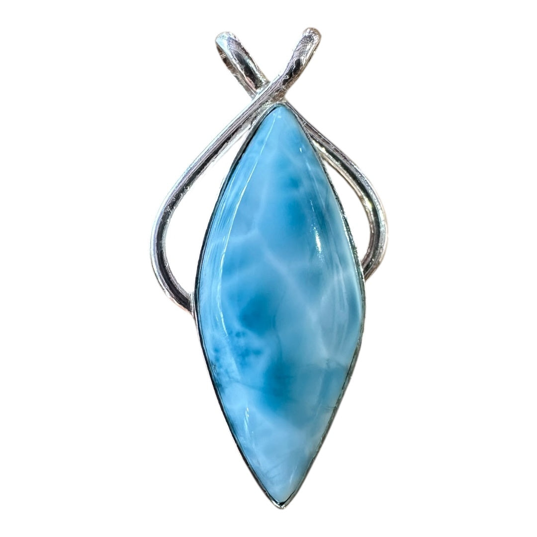 Larimar Pendant, Diamond