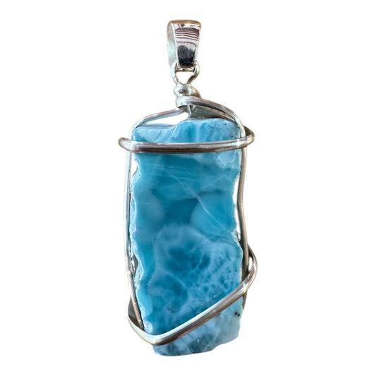 Larimar Pendant, Long