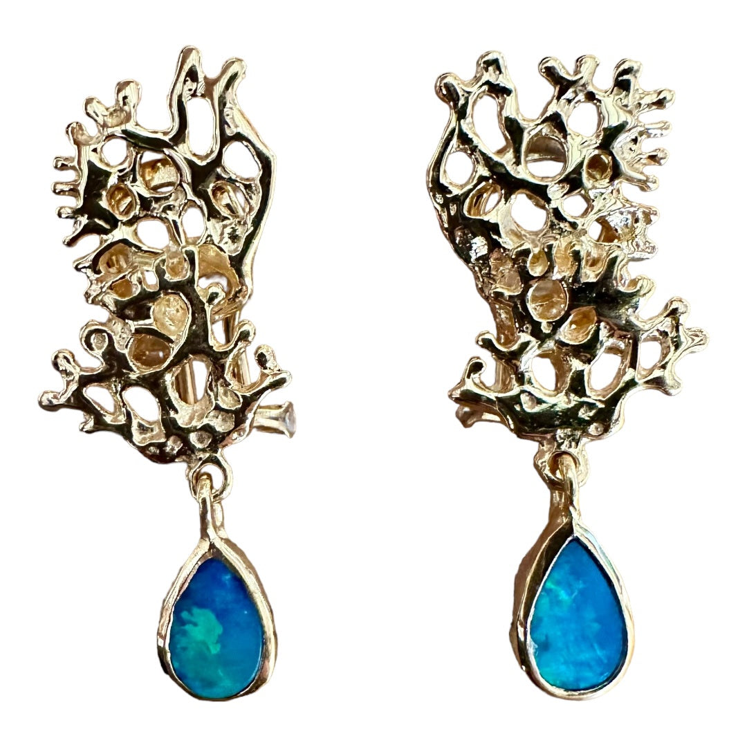 Earrings - Fragments Featuring Australian Opal