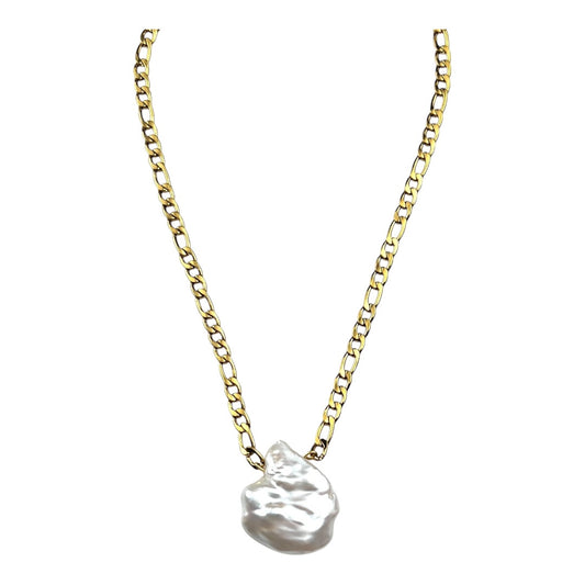 Necklace - 24ct Gold Plated with Freshwater Pearl