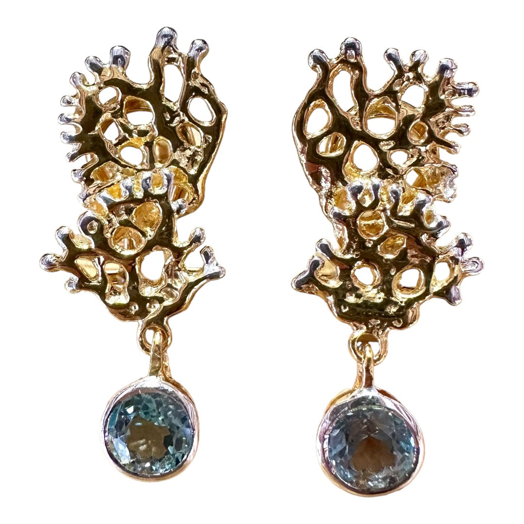 Earrings - Fragments Featuring Blue Topaz