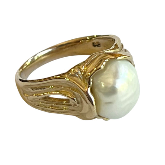 Ring - Burmese Baroque Pearl 14