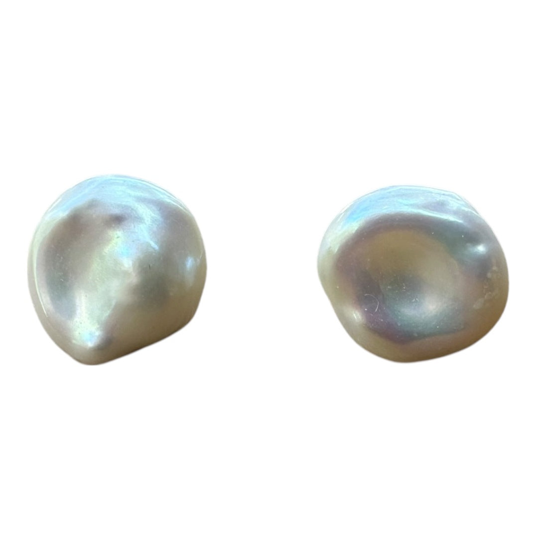 Earrings - Keshi Pearl Studs Medium