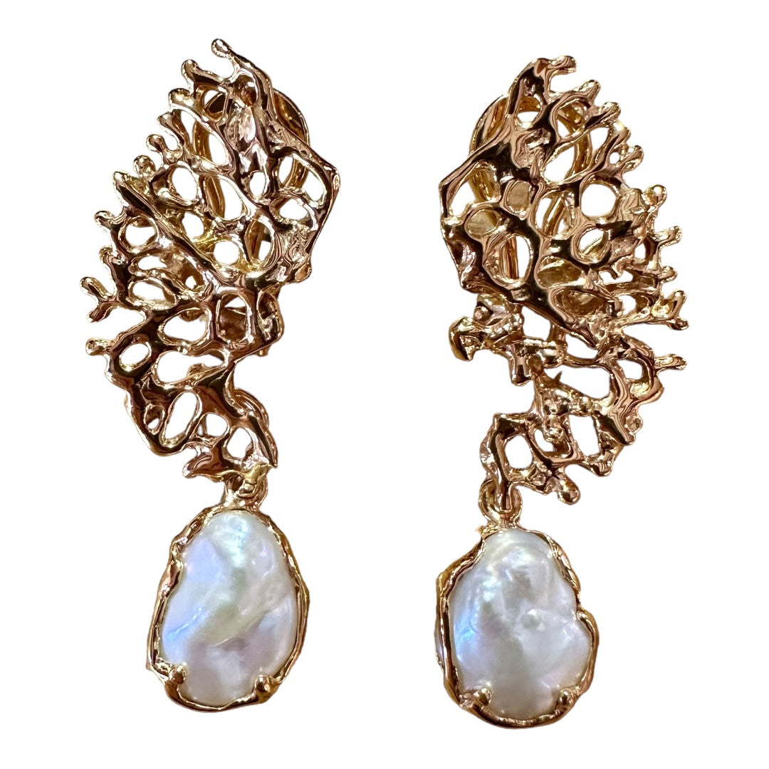 Earrings - Fragments Featuring Keshi Pearl