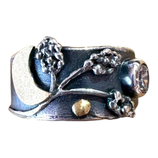 Ring - Grapes and Cubic Zirconia