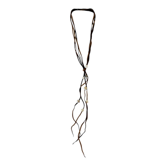 Necklace - Tahitian and Champagne White South Sea Broome Pearls