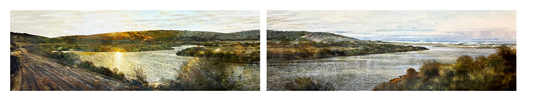 First Light Over Bowes River - Easter 2025 (diptych)