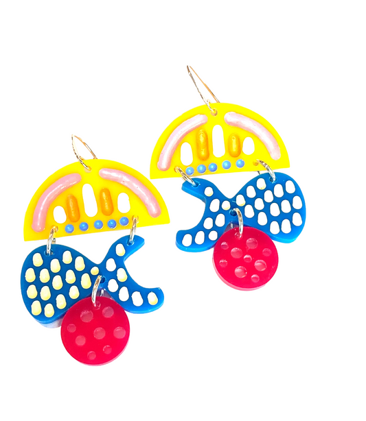 Earring, Clear Yellow