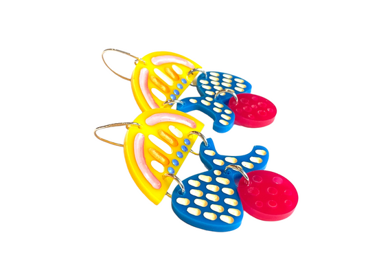 Earring, Clear Yellow