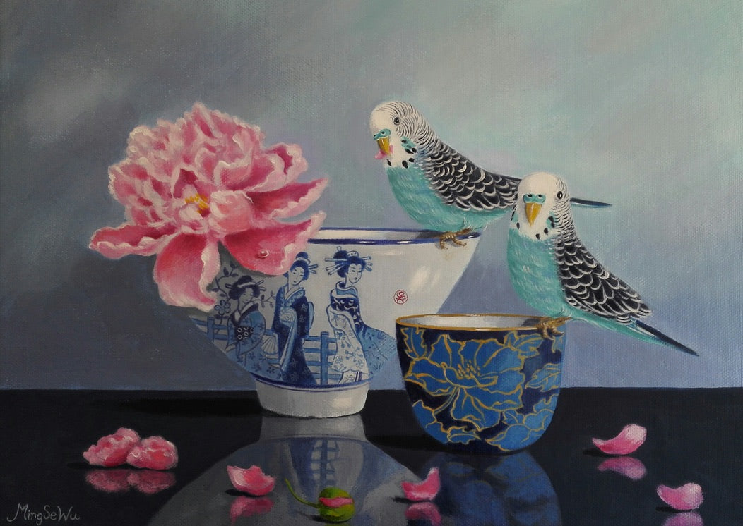 Budgies & Bowl