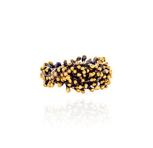 Ring - Anemone, Rhodium and Yellow Gold, size 10